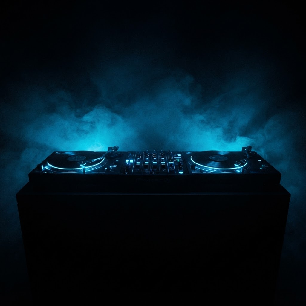 DJ Rob Romulus behind the decks